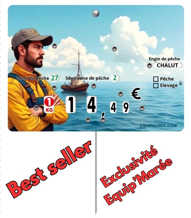 Etiquette"Le pêcheur"