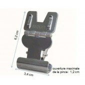 Pince porte-étiquette articulée Inox